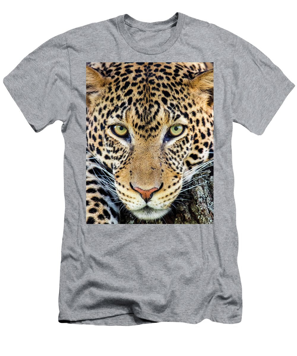 5 Close Up of Cheetah Acinonyx Jubatus Panoramic Images T-Shirt