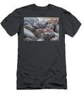 A Pod of Hippos in the Mara River Jane Rix T-Shirt