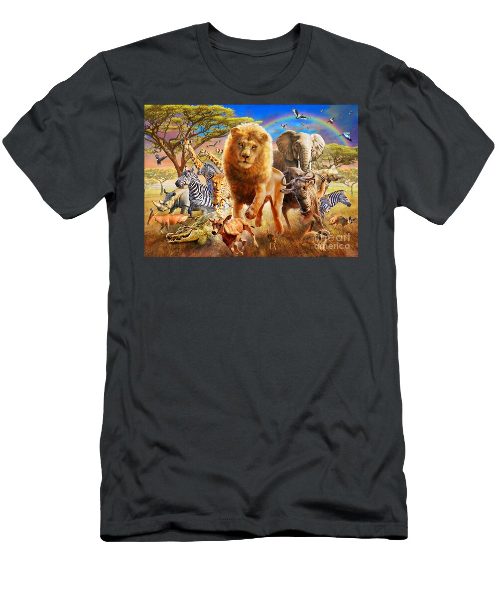 African Stampede Adrian Chesterman T-Shirt