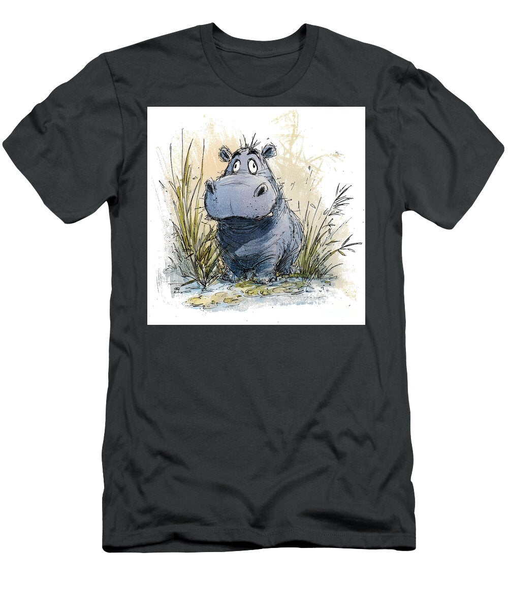 Cartoon Hippo 01 Elisabeth Lucas T-Shirt