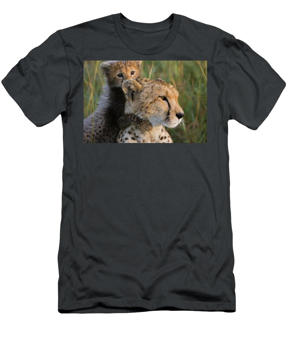 Cheetah Acinonyx Jubatus Eight Week Old Suzi Eszterhas T-Shirt