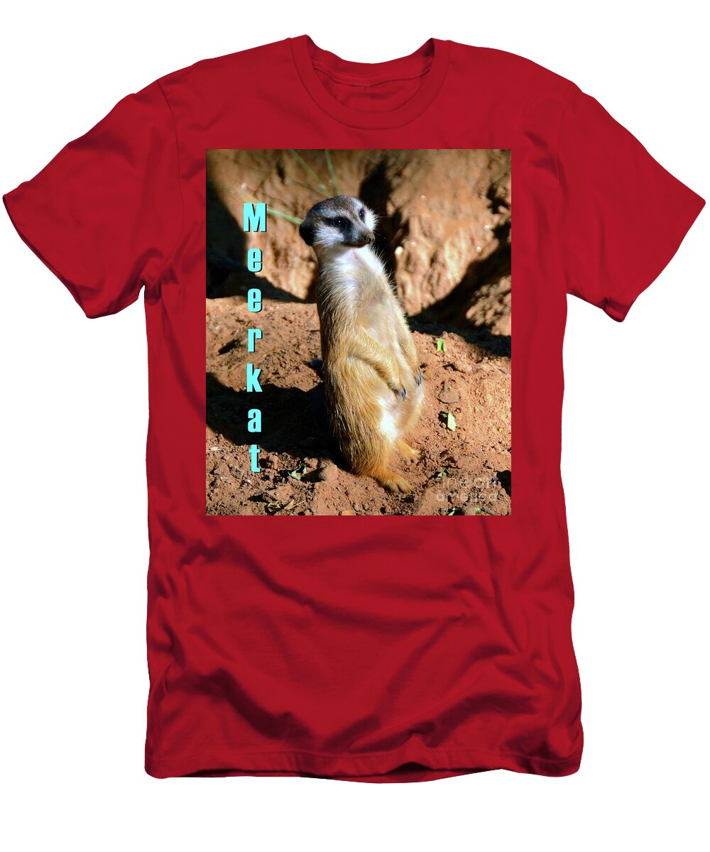 Curious Meerkat Stands Alert David Lee Thompson T-Shirt