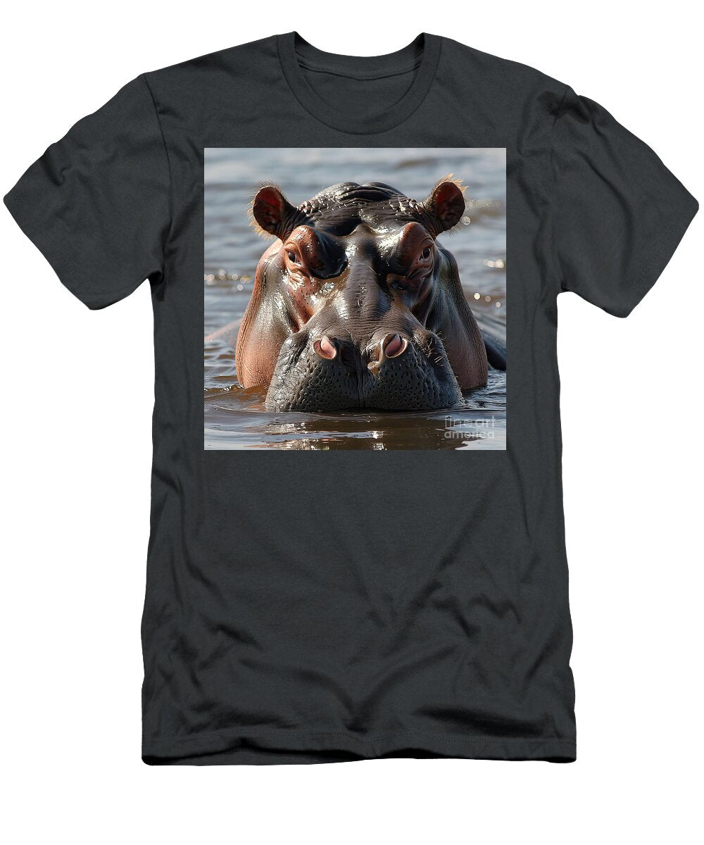Hippo Close Up Elisabeth Lucas T-Shirt