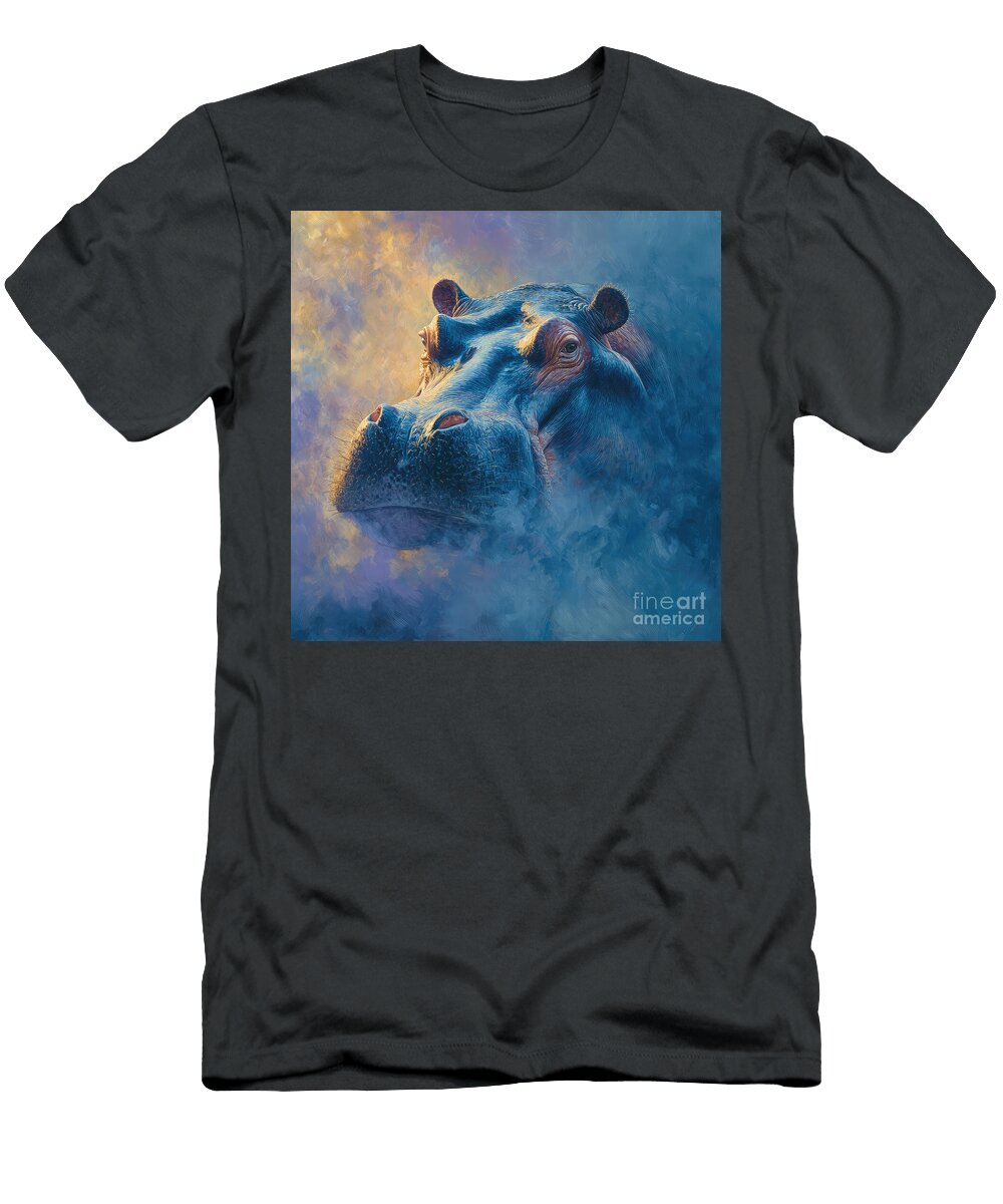 Hippo Portrait Elisabeth Lucas T-Shirt