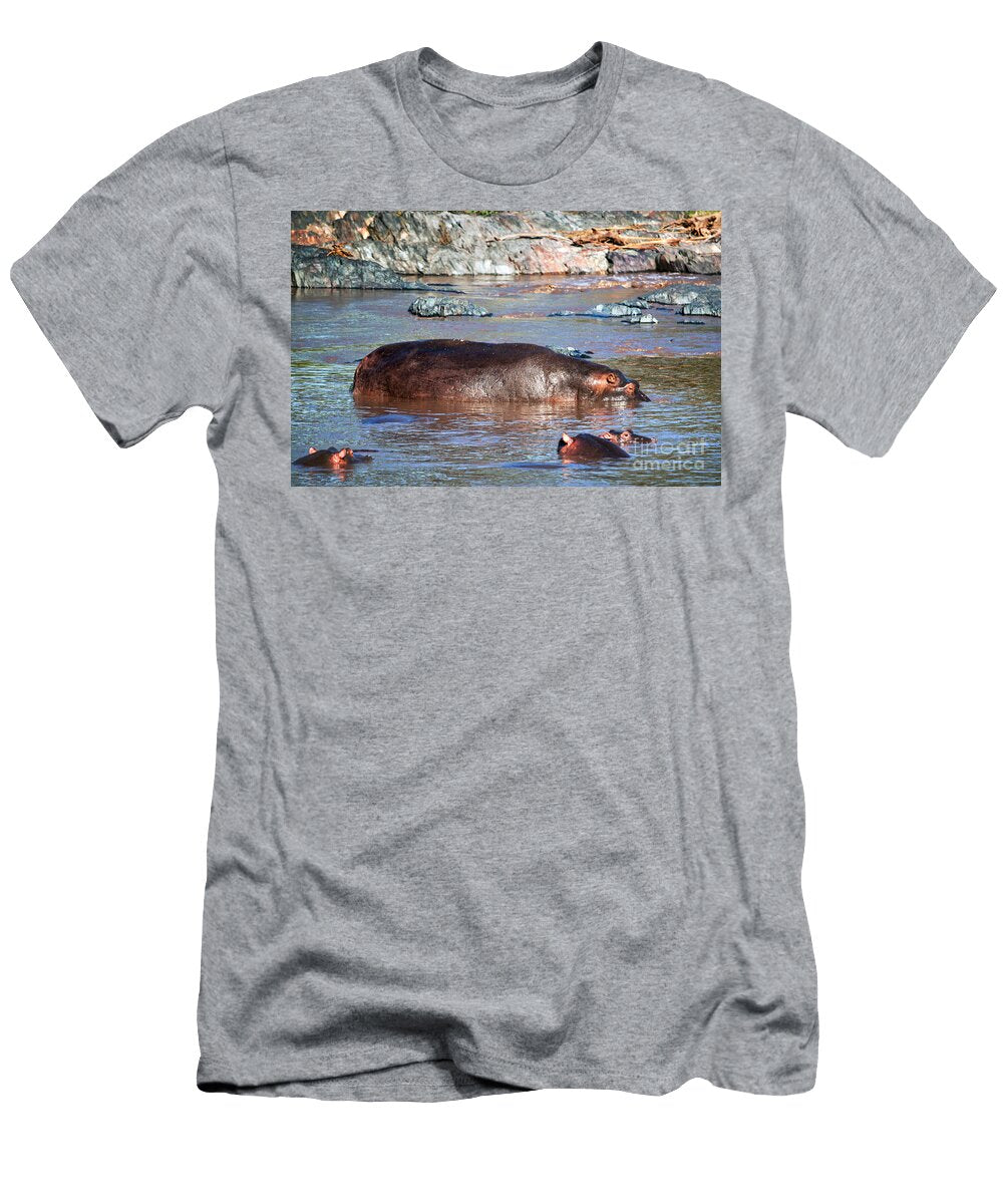 Hippopotamus in River Serengeti Tanzania Michal Bednarek T-Shirt