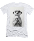 Meerkat Enjoying an Ice Cream Illustration 1 Fabrizio Cassetta T-Shirt