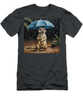 Meerkat with Blue Umbrella Michele Poenicianart T-Shirt
