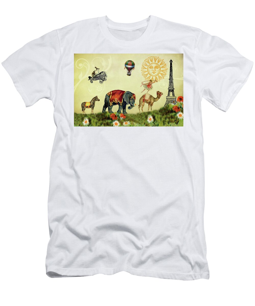 On Parade to the Eiffel Tower Peggy Collins T-Shirt